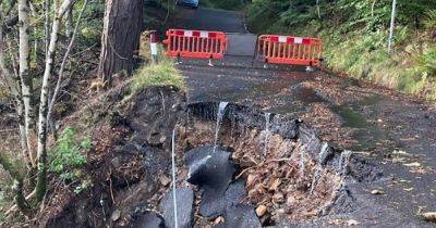 Highland Perthshire residents forced on 30-mile detour - around a mountain - after key road collapses - www.dailyrecord.co.uk - county Highland