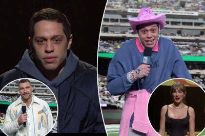 Pete Davidson opens ‘SNL’ Season 49 with cameos from Travis Kelce and Taylor Swift - nypost.com