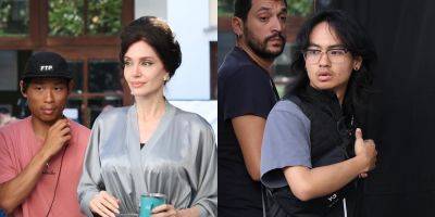 Angelina Jolie's Sons Maddox & Pax Join Her for Another Day of Work on 'Maria' Movie - www.justjared.com - Greece - county Angelina - county Spencer - county Stewart