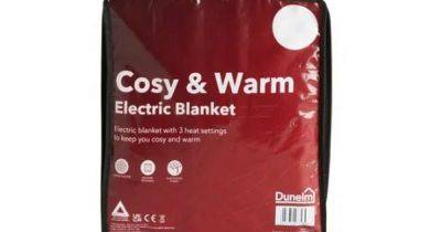 Shoppers go wild for £22 Dunelm electric blanket that costs just 1p an hour to run - www.ok.co.uk