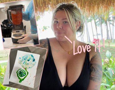 Kailyn Lowry Makes Smoothie & Art With Her Placenta After Quietly Welcoming Her Fifth Child! - perezhilton.com