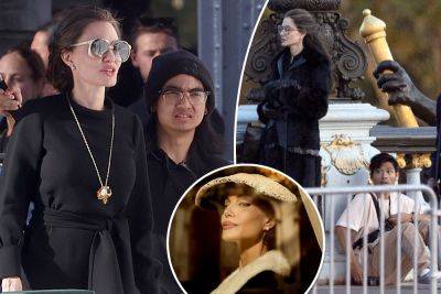Angelina Jolie’s sons Maddox and Pax spotted hanging out with mom on set of Maria Callas biopic - nypost.com