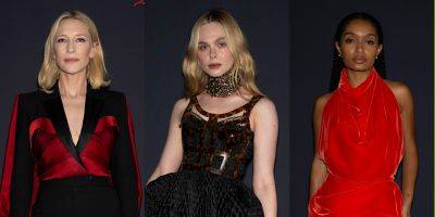 Cate Blanchett, Elle Fanning, Yara Shahidi, & More Bring Star Power to Alexander McQueen's Paris Show - www.justjared.com - France