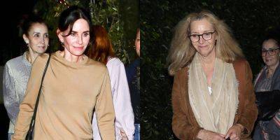 Courteney Cox & Lisa Kudrow Spotted Having Dinner with Lisa's Cousin (Who Appeared in One 'Friends' Episode!) - www.justjared.com - Italy - Santa Monica - city Cougar