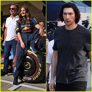 Drew Barrymore Jumps in the Pit Ahead of F1 United States Grand Prix - www.justjared.com - USA - Texas