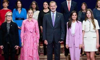 Watch the moment Queen Letizia and her daughters meet Meryl Streep - us.hola.com - Spain