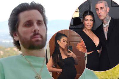 Scott Disick Is ‘Emotional’ As Kourtney Kardashian & Travis Barker Prepare To Welcome Baby - perezhilton.com