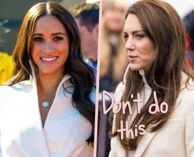 Princess Catherine 'Very Concerned' About 'Bitter' Meghan Markle's Rumored Book! - perezhilton.com