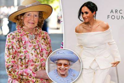 Queen Elizabeth’s childhood friend criticizes Meghan Markle - nypost.com - Britain