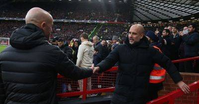 Man City boss Pep Guardiola tells Manchester United what to do with Erik ten Hag - www.manchestereveningnews.co.uk - Britain - Manchester