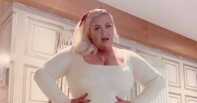 Gemma Collins shows off incredible weight loss as she dances in cream catsuit - www.ok.co.uk