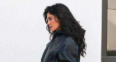 Kylie Jenner Wears Cropped Leather Jacket to Meeting in L.A. - www.justjared.com - Los Angeles