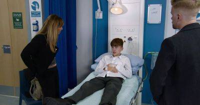 Liam rushed to hospital and a wedding picture causes huge problems in Corrie spoilers - www.ok.co.uk