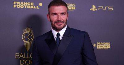 David Beckham makes solo appearance at Ballon d'Or as Rebecca Loos hits out at 'horrific' trolling - www.ok.co.uk - Britain - Paris