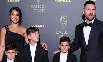 Antonela Roccuzzo and her sons stun at the Ballon d’Or as Messi wins big - us.hola.com - France
