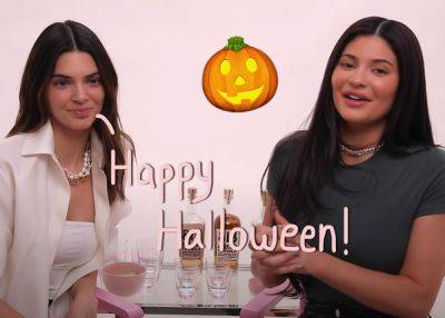 Kylie & Kendall Jenner Show Off Super Risqué Joint Halloween Costumes! - perezhilton.com