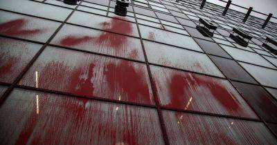 Pro-Palestinian activists claim responsibility for ‘blood red’ paint sprayed over iconic Manchester building - www.manchestereveningnews.co.uk - Britain - Manchester - India - county Bristol - Israel - Palestine