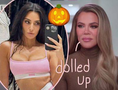 Kim & Khloé Kardashian Totally Rock Matching Halloween Costumes! - perezhilton.com