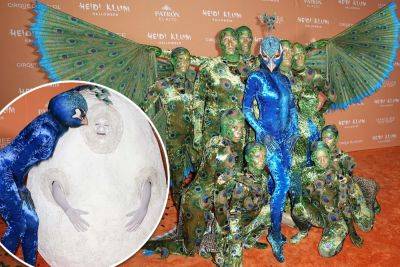 Heidi Klum felt ‘very naked’ in her wild peacock Halloween costume - nypost.com - Manhattan