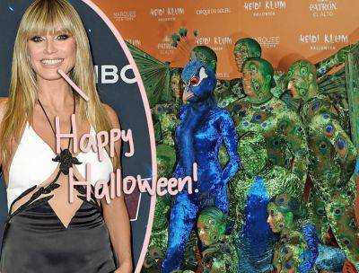 Heidi Klum Puts On Dazzling Show As A Peacock With Cirque Du Soleil Dancers At Annual Halloween Party -- LOOK! - perezhilton.com - New York