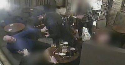 Burly thug launched sickening attack on 78-year-old man in city centre pub... then urged dad to join in - www.manchestereveningnews.co.uk - Manchester