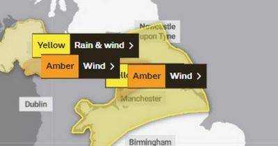 Storm Debi: Greater Manchester forecast as Met Office issues amber weather warning - www.manchestereveningnews.co.uk - Britain - Scotland - Manchester - Ireland