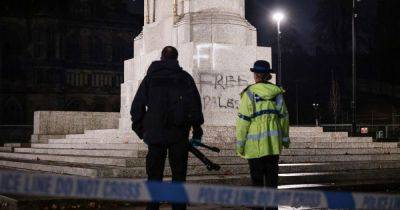 Third teen charged after Rochdale Cenotaph defaced with 'Free Palestine' graffiti - www.manchestereveningnews.co.uk - Manchester - Palestine - city Rochdale
