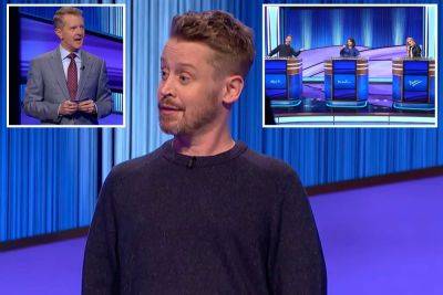 ‘Nervous’ Macaulay Culkin plays ‘Celebrity Jeopardy!’ – reacts to being clue 42 times - nypost.com - county San Diego