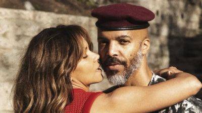 Halle Berry Wore a Fishnet Mesh Dress For a PDA-Filled Photoshoot With Her Man - www.glamour.com