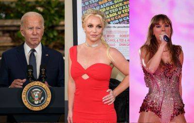 Joe Biden confuses Britney Spears with Taylor Swift during Thanksgiving speech - www.nme.com - Brazil