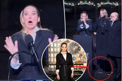 Jennifer Lawrence has a wild blunder at Saks holiday lighting ceremony - nypost.com - New York