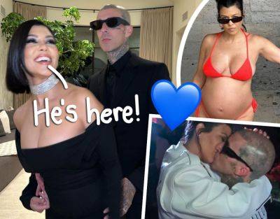 Kourtney Kardashian Welcomes First Baby With Travis Barker!!! - perezhilton.com