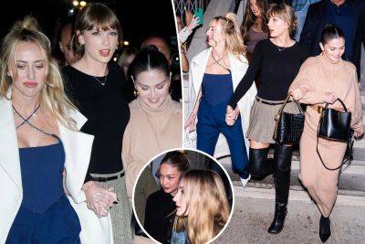 Taylor Swift, Sophie Turner, Selena Gomez, Brittany Mahomes have star-studded NYC night out - nypost.com - New York - Manhattan - Kansas City