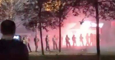 Scots riot police blasted with petrol bombs and fireworks by yobs in Bonfire night carnage - www.dailyrecord.co.uk - Scotland