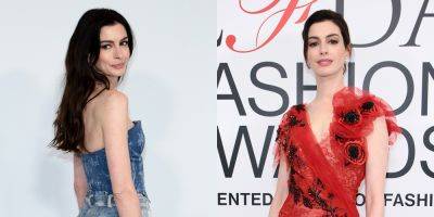 Anne Hathaway Rocks Two Unique Looks During Last-Minute Hosting Gig for CFDA Fashion Awards 2023 - www.justjared.com - USA - New York