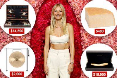 Inside Gwyneth Paltrow’s ‘ridiculous’ Goop holiday gift guide: $400 block of cheese, $15K gold vibrator - nypost.com - Goop