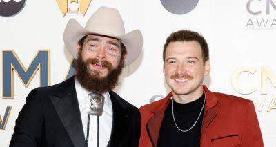 Post Malone Joins Morgan Wallen on CMA Awards 2023 Red Carpet Ahead of Group Performance with Hardy - www.justjared.com - Tennessee