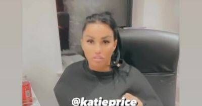 Katie Price shows off plastered bum and hits back at claims filler leaked on stage - www.ok.co.uk - Manchester