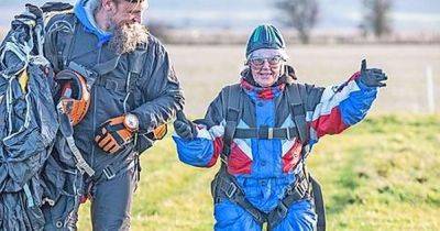 Skydiving Scots great gran on cloud nine after last-minute call in charity fundraiser - www.dailyrecord.co.uk - Scotland - Beyond