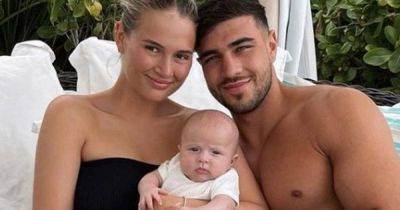 Tommy Fury's telling one-word message to Molly-Mae Hague after she's spotted without engagement ring - www.ok.co.uk - Britain - London - city Abu Dhabi - USA - Hague - Uae