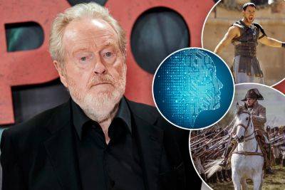 Ridley Scott warns AI will be ‘technical hydrogen bomb’ in film industry - nypost.com - Los Angeles - county Harrison - county Ford