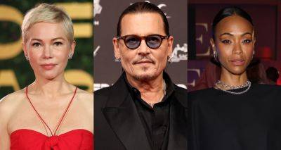 Johnny Depp Joins Michelle Williams, Zoe Saldana, & More Stars at Red Sea Film Festival 2023 - www.justjared.com - county Stone - Saudi Arabia - city Jeddah, Saudi Arabia