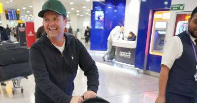 ITV I'm A Celeb host Declan Donnelly is all smiles after long-haul flight from Australia with baby son - www.ok.co.uk - Australia - Britain - Chelsea