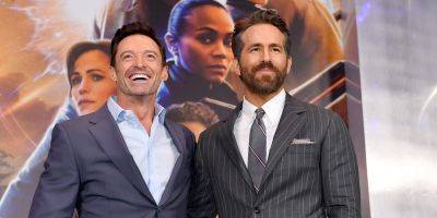Hugh Jackman & Ryan Reynolds Troll Each Other (Again) After 1 Beats the Other in a Fan Poll - www.justjared.com