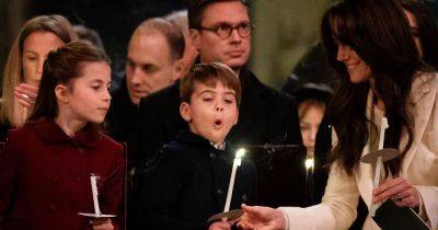 Prince Louis steals the show at Christmas carol service as he tries to blow out candle - www.ok.co.uk