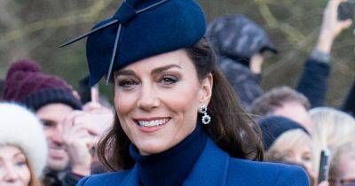 Kate Middleton looks stunning in blue coat and matching hat as she holds hand with Princess Charlotte - www.ok.co.uk - city Sandringham - county King And Queen