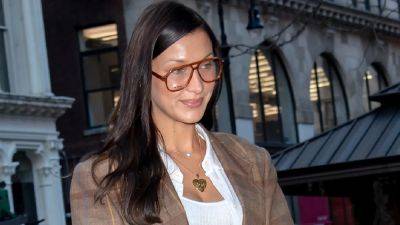Bella Hadid's Latest Eclectic Grandpa 'Fit Featured a 2010 Throwback Bag - www.glamour.com - Britain - New York - New York - Italy