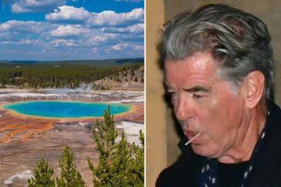 Pierce Brosnan facing the heat after allegedly entering off-limits thermal area in Yellowstone National Park - nypost.com - USA - Wyoming - Michigan - county Hot Spring - county Yellowstone