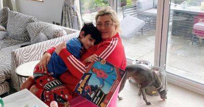 Gemma Collins cuddles fiancé's son Tristan, 5, as she issues special order - www.ok.co.uk