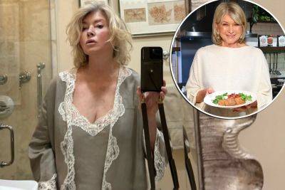 Behold: Martha Stewart, 82, pouting in a lace nightgown is her latest ‘thirst trap’ - nypost.com - New York - county Palm Beach - county Hampton - county Westchester